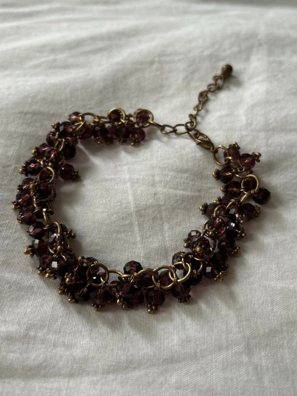 Dark Purple Beaded Bracelet